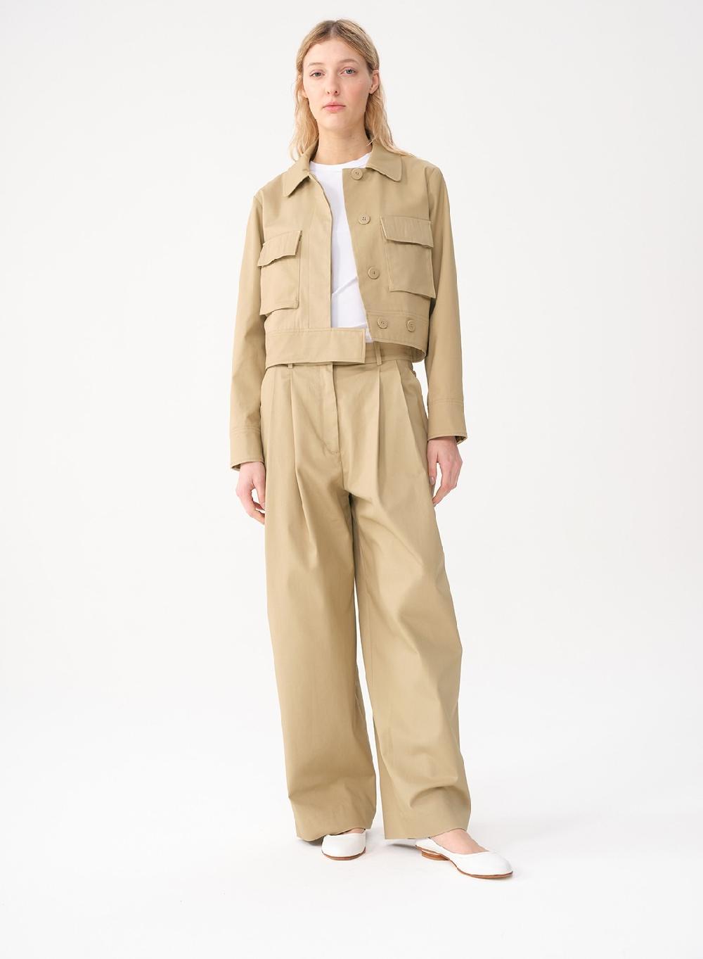Etiqueta negra CAMPERA BOLSILLOS GABARDINA Oferta especial de fábrica