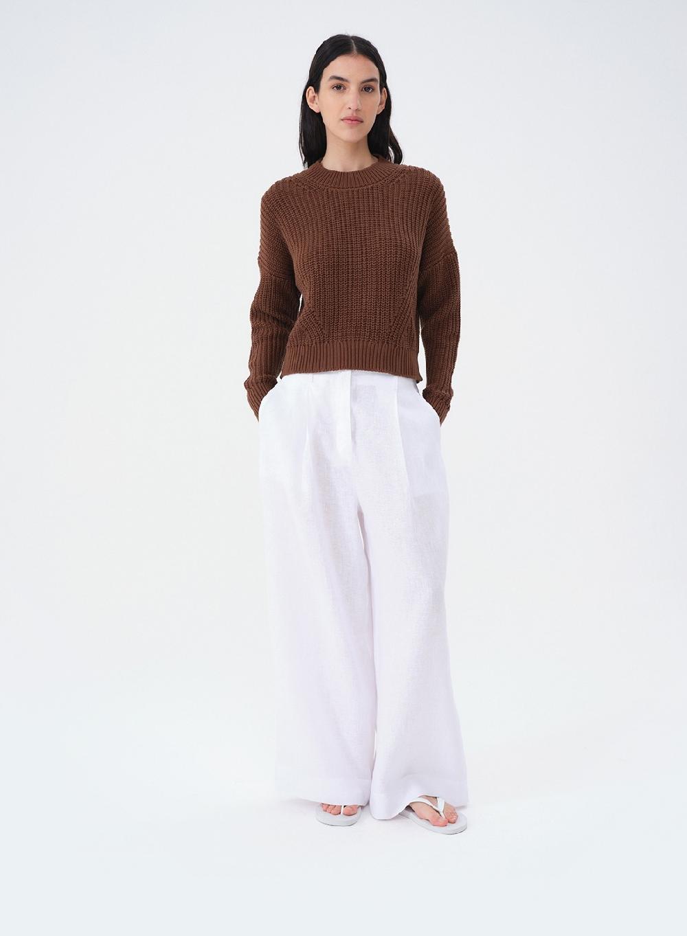 Etiqueta negra Pantalon Pinzas Lino Precios de Black Friday