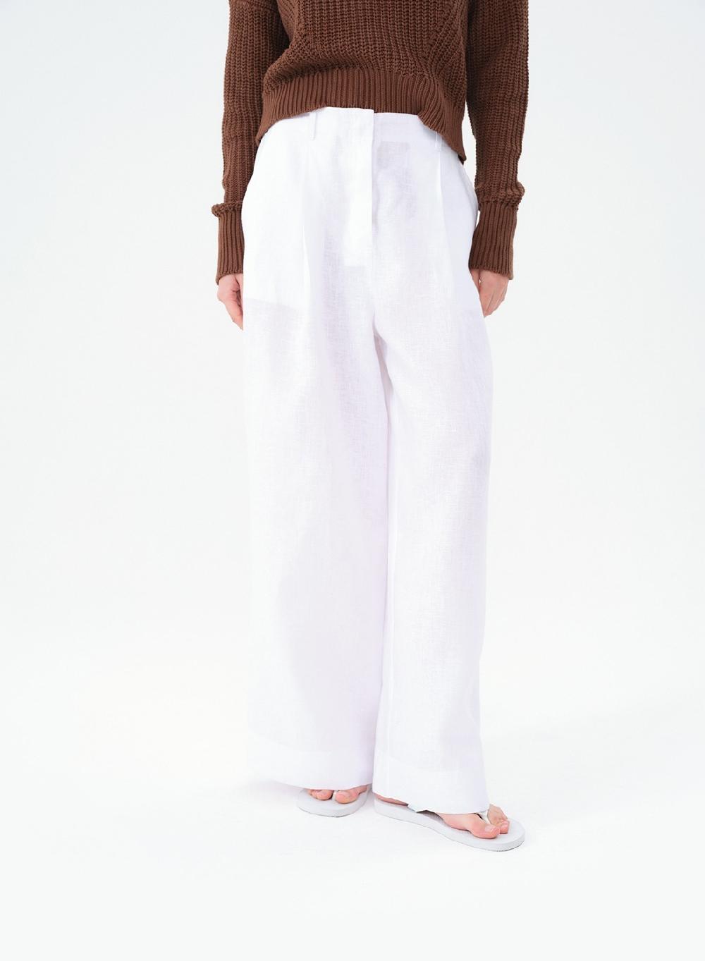 Etiqueta negra Pantalon Pinzas Lino Precios de Black Friday