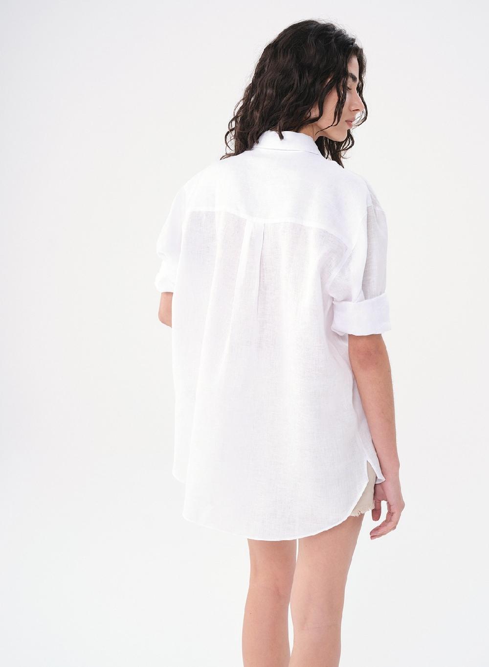 Etiqueta negra CAMISA AMPLIA LINO 2025