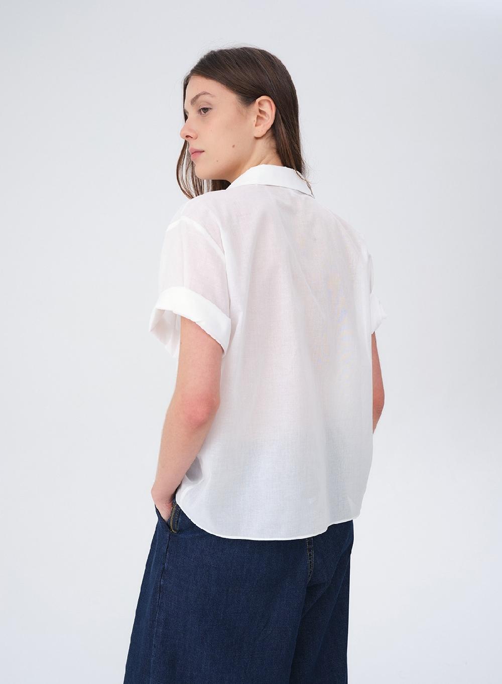 Etiqueta negra CAMISA MANGA CORTA VOILE Outlet