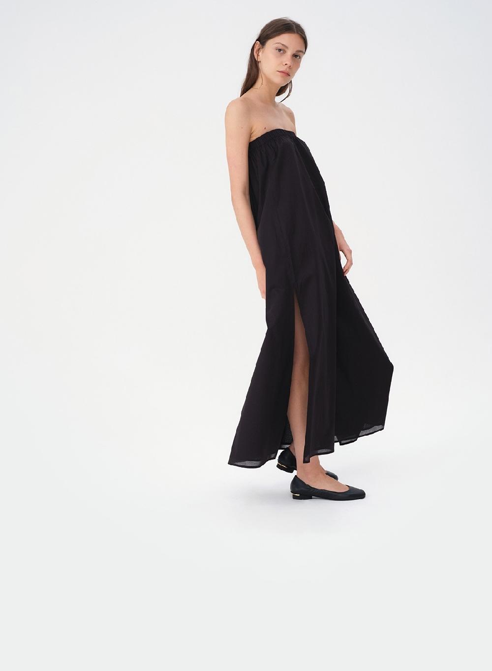 Etiqueta negra VESTIDO STRAPLESS VOILE Tienda