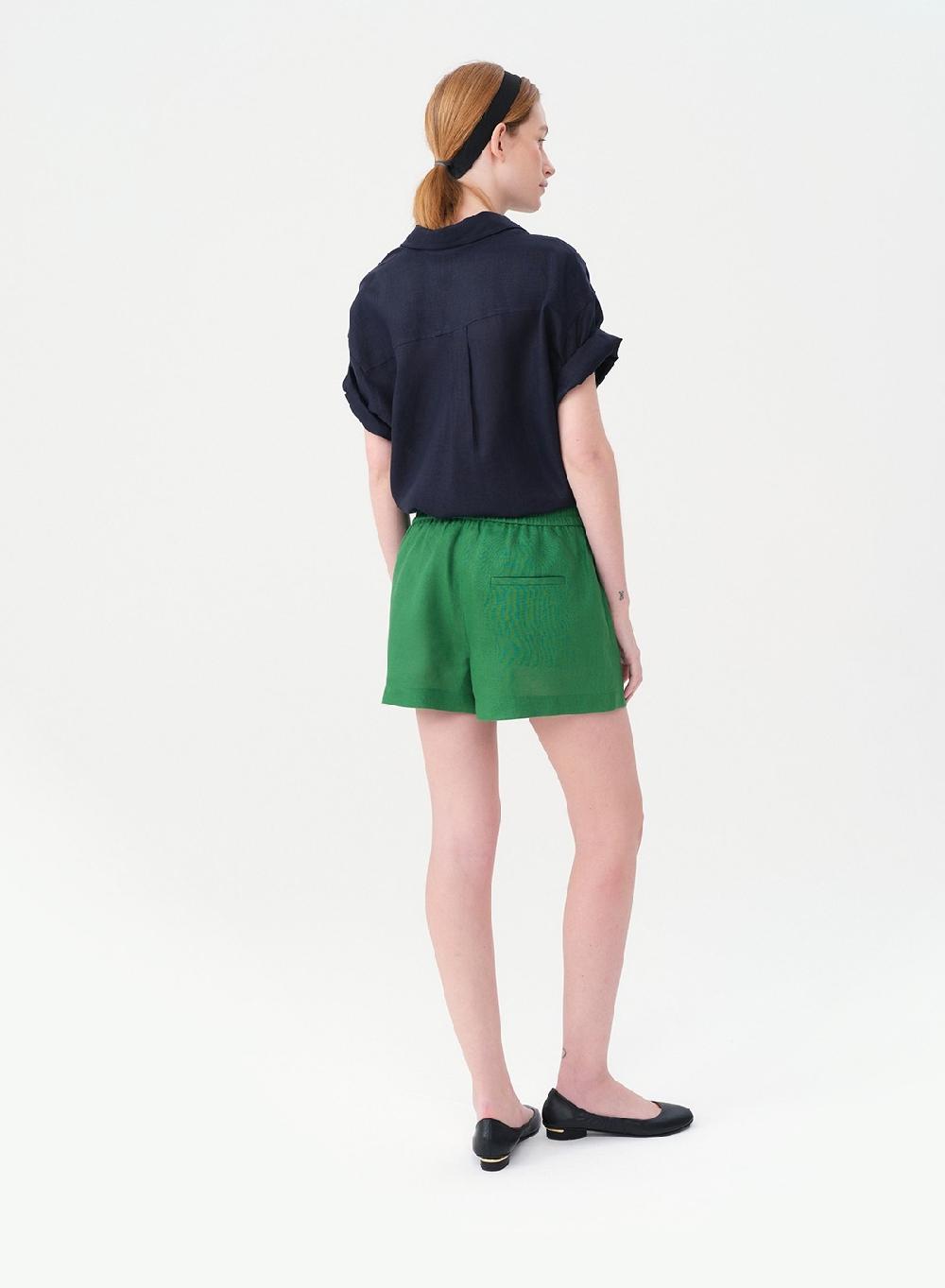 Etiqueta negra Short lino COMPRAR AHORA