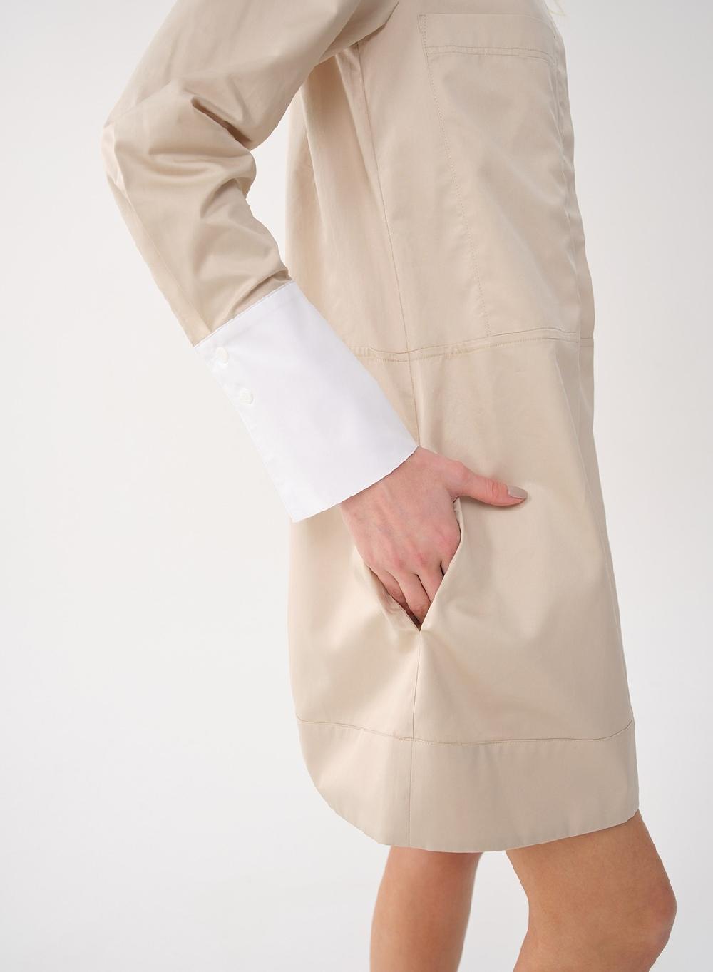Etiqueta negra VESTIDO CORTO POPLIN TECNICO Ofertas de temporada