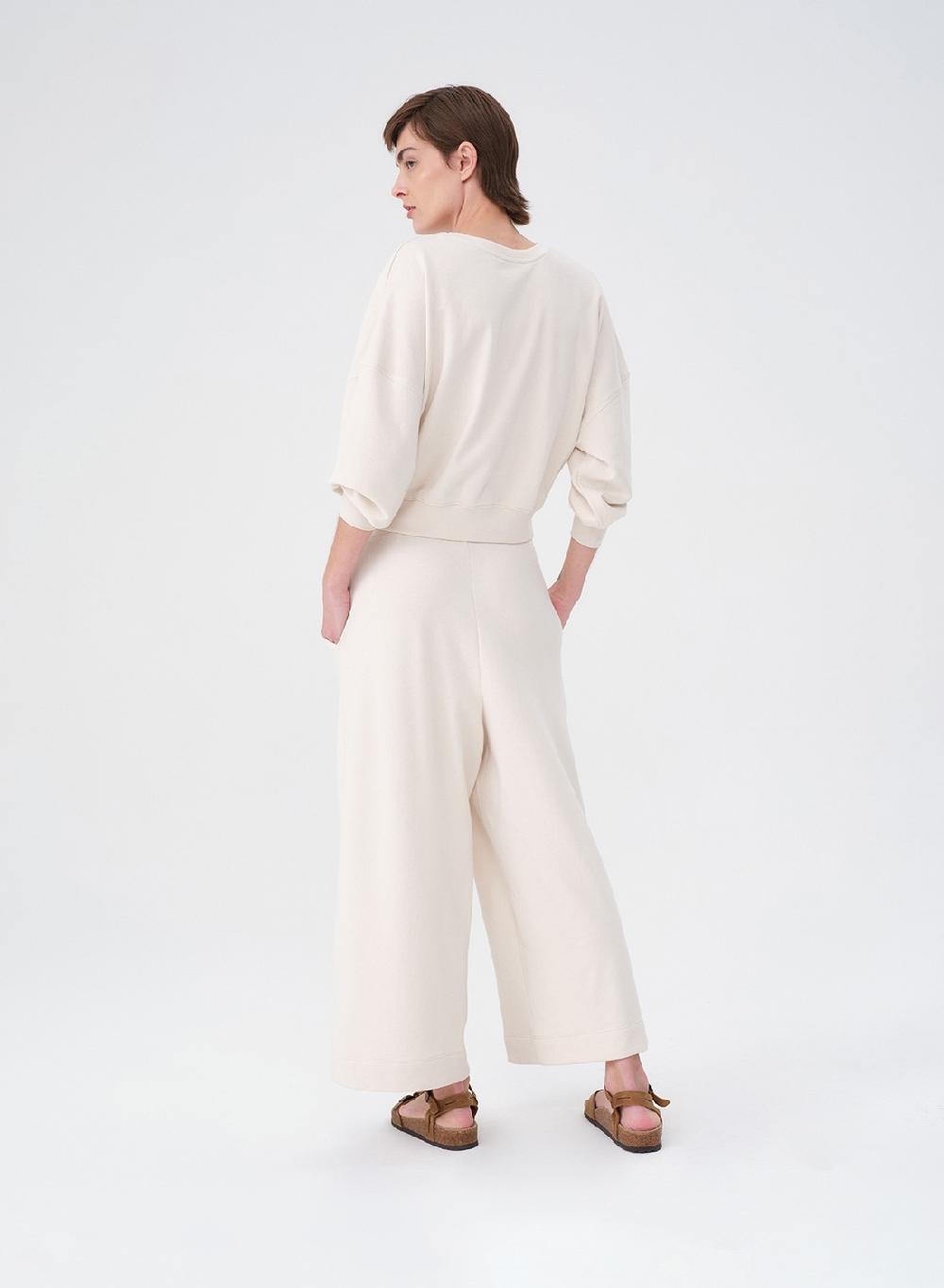 Etiqueta negra Pantalon french terry Grandes ahorros