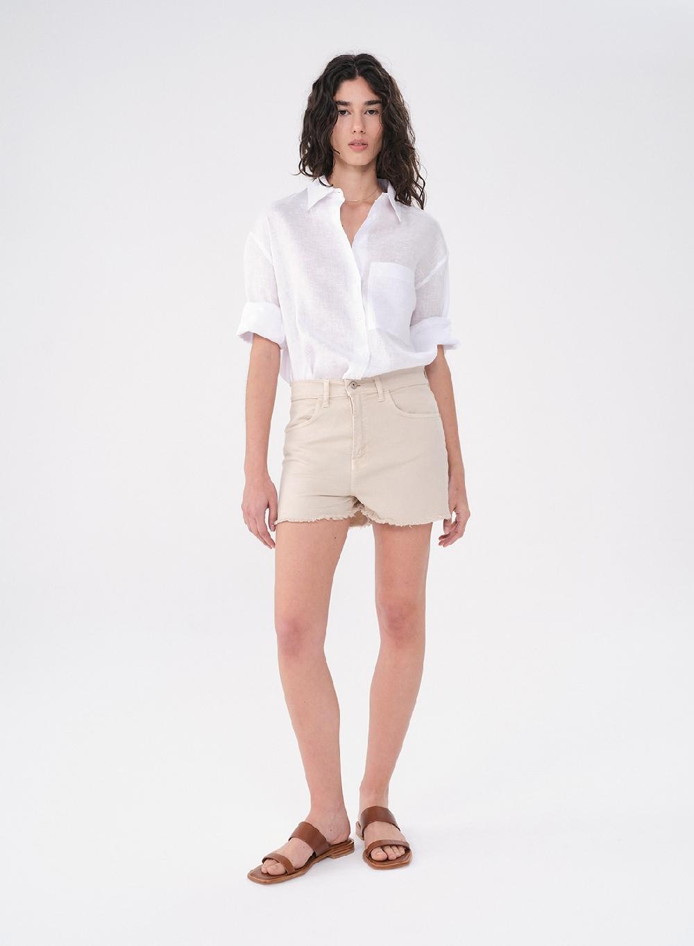 Etiqueta negra SHORT DENIM COLOR Rebajas de fin de temporada