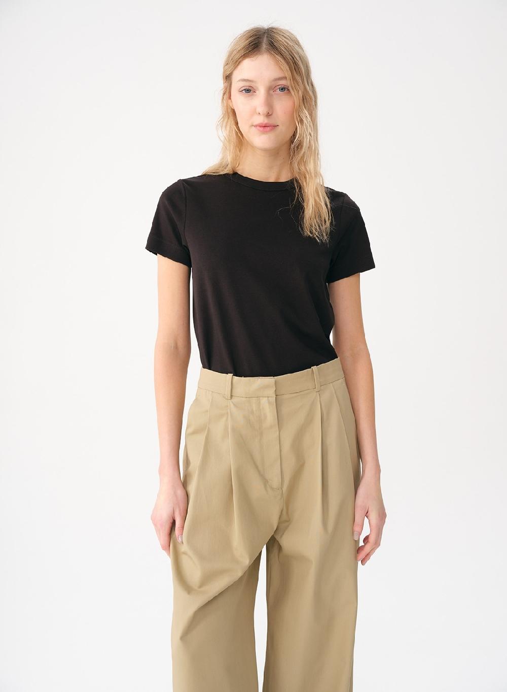 Etiqueta negra Remera algodon Ventas relámpago