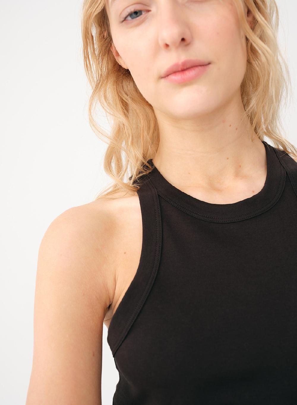 Etiqueta negra Musculosa algodon Mejor oferta