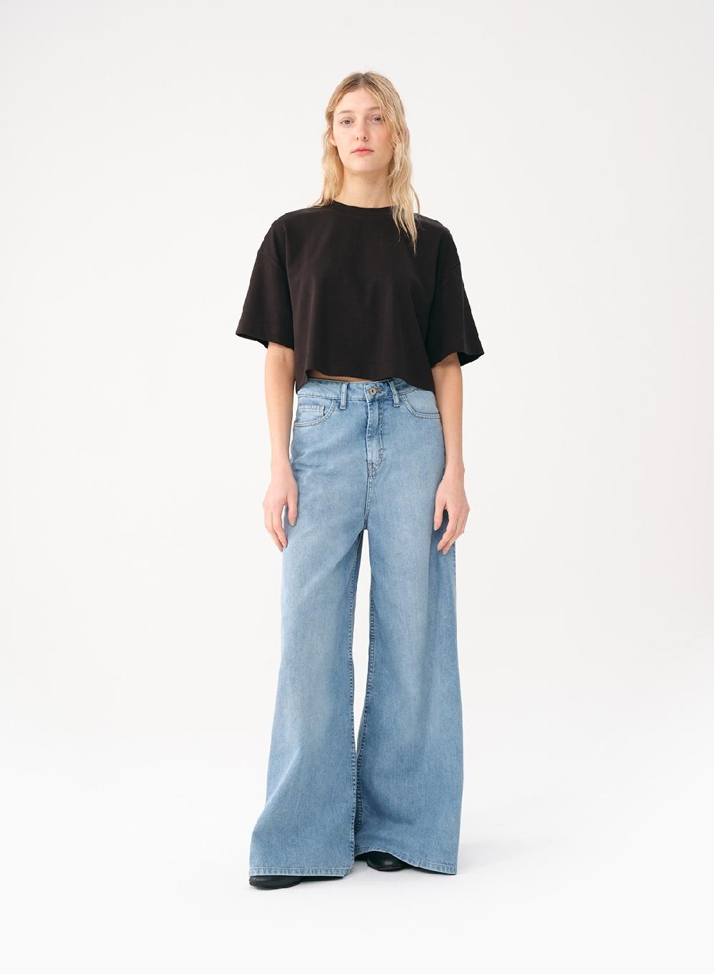 Etiqueta negra Remera amplia algodon Rebajas top