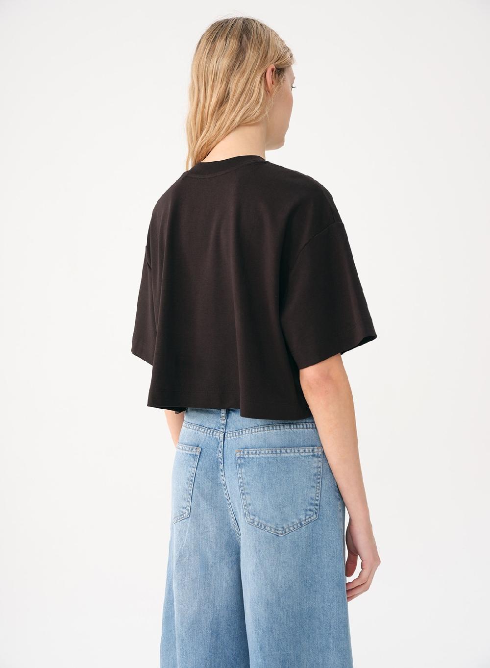Etiqueta negra Remera amplia algodon Rebajas top