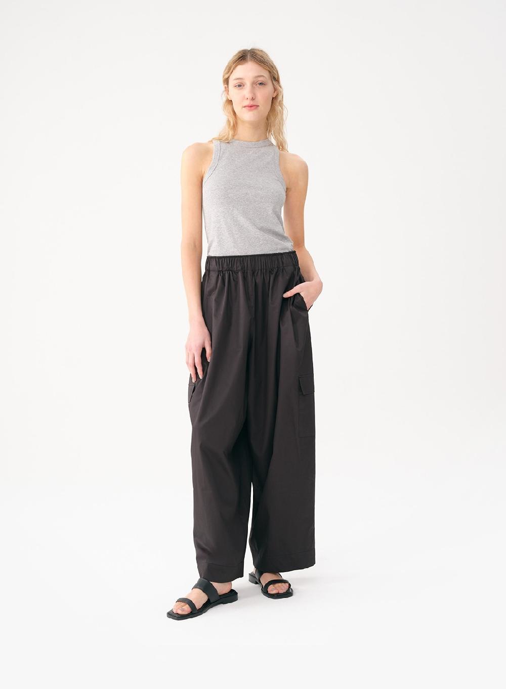 Etiqueta negra MUSCULOSA AMERICANA RIB Precio de fábrica
