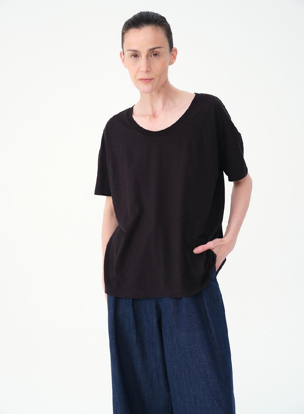 Etiqueta negra Remera amplia flame Ahorra y exporta