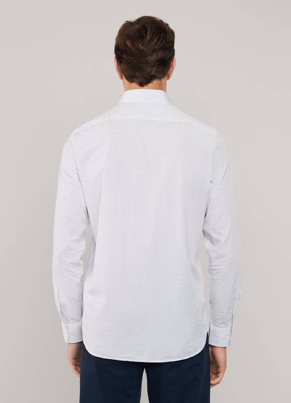 Façonnable camisa popelín cuadros ventana fit regular Promoción por tiempo limitado