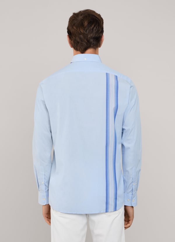 Façonnable camisa fil a fil cinta lateral fit regular Oferta especial de fábrica
