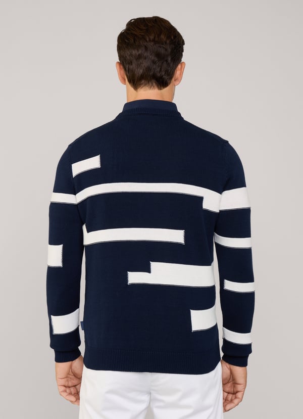 Façonnable jersey cuello redondo rayas Liquidación