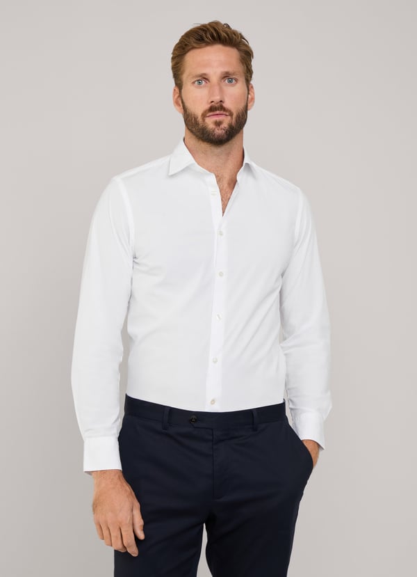Façonnable camisa popelín elástico fit slim Libre de impuestos