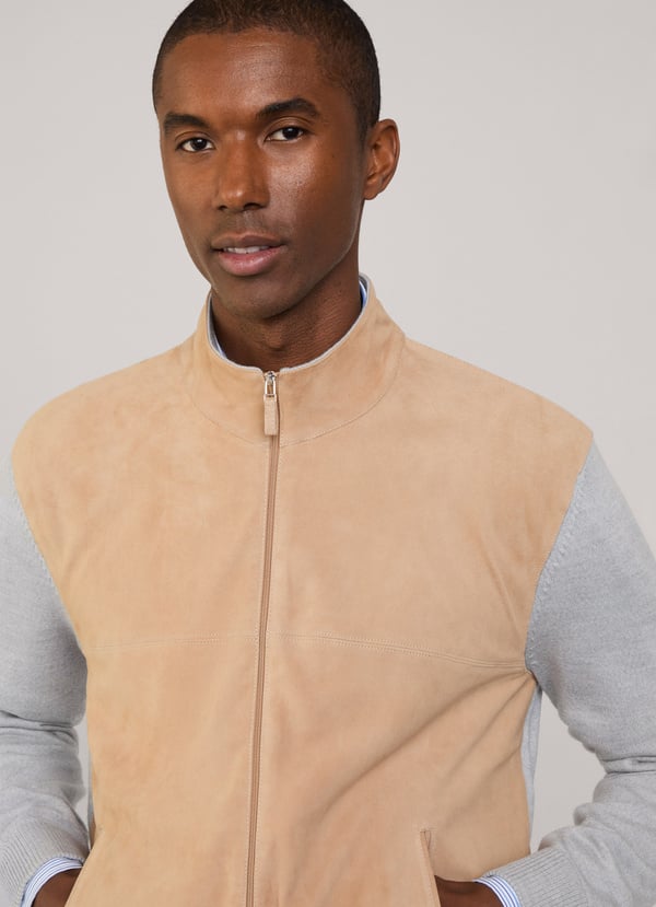 Façonnable chaqueta híbrida de ante Descuentos del mes