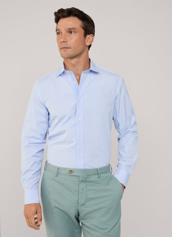 Façonnable camisa popelín rayas finas fit regular Oferta exclusiva