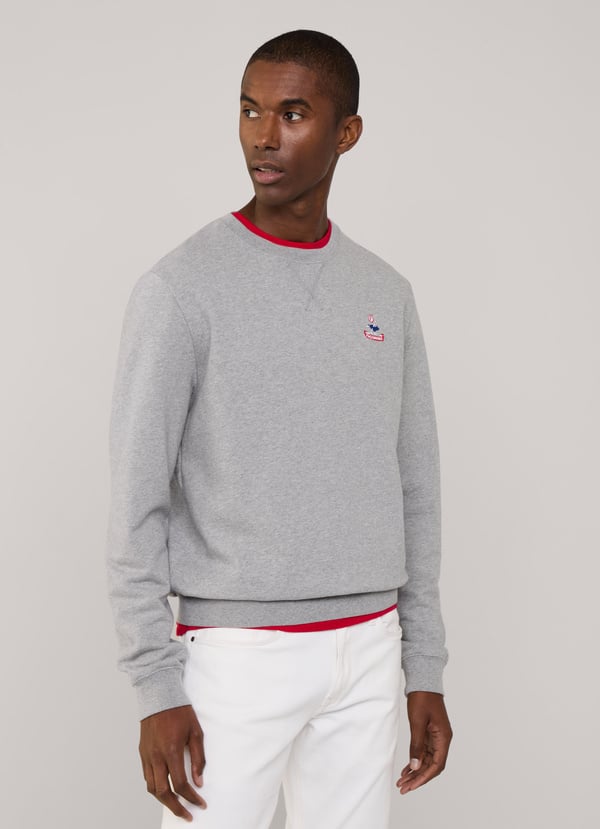 Façonnable sudadera cuello redondo pájaro bordado Devoluciones gratuitas