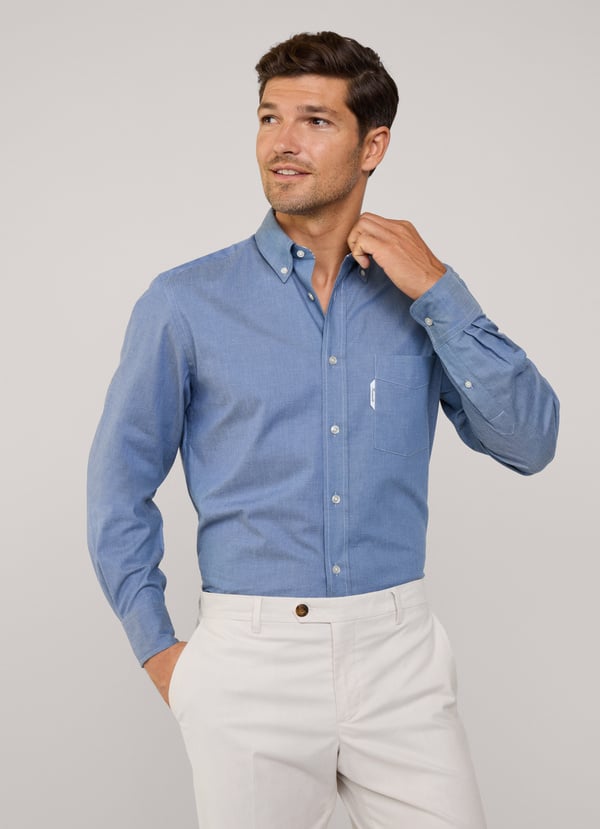 Façonnable camisa sarga fit regular Tienda