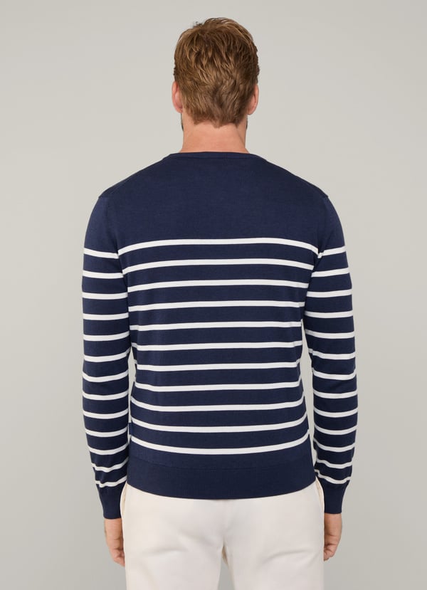 Façonnable jersey cuello redondo rayas Rebajas online