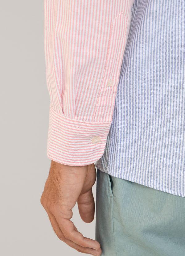 Façonnable camisa oxford rayas bengala fit regular Envío gratis
