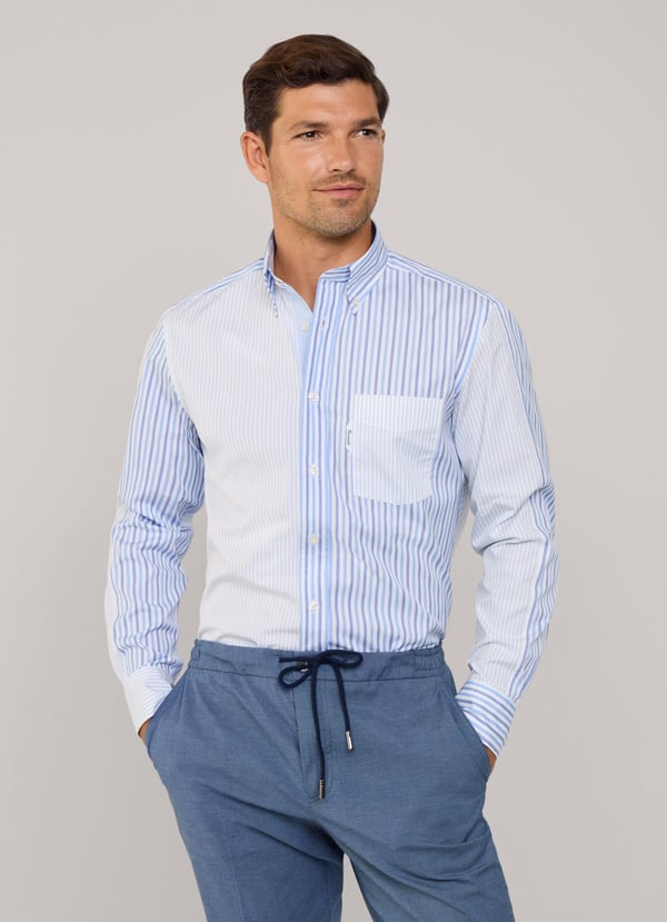 Façonnable camisa popelín rayas fit regular Últimos 3 días