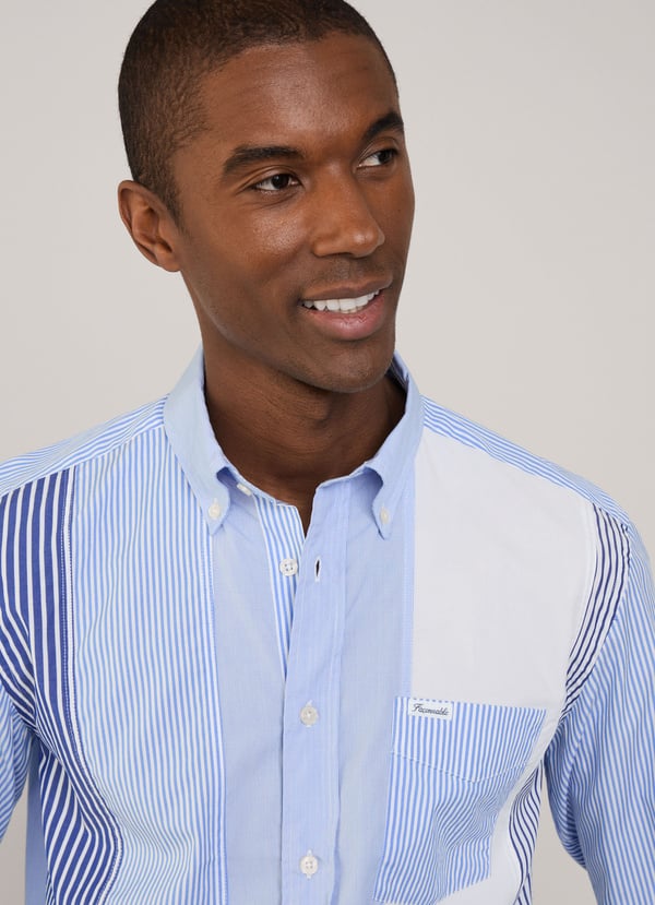 Façonnable camisa popelín rayas fit regular COMPRAR AHORA