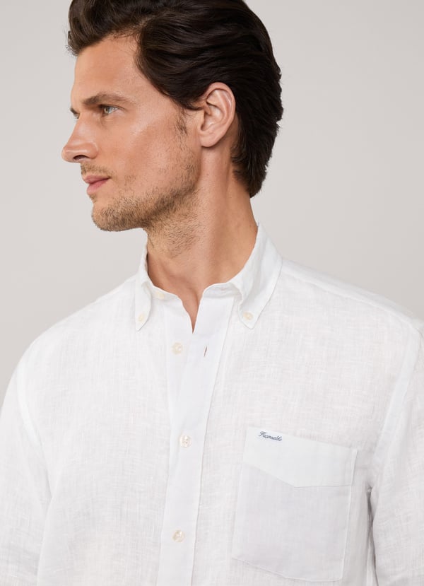 Façonnable camisa de lino fit regular ÚLTIMAS EDICIONES