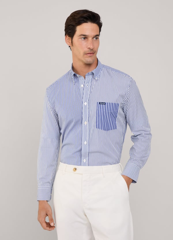 Façonnable camisa popelín rayas fit regular Último día