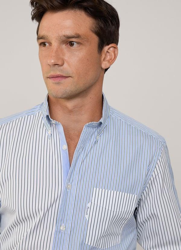 Façonnable camisa popelín rayas fit regular Solo hoy