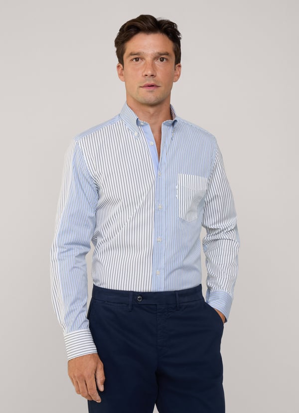 Façonnable camisa popelín rayas fit regular Solo hoy