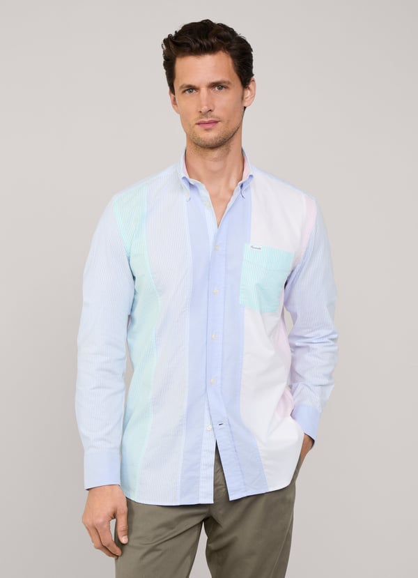 Façonnable camisa oxford rayas fit regular Solo queda un día