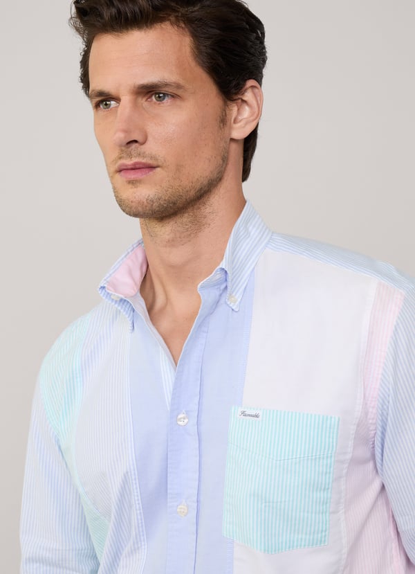 Façonnable camisa oxford rayas fit regular Solo queda un día