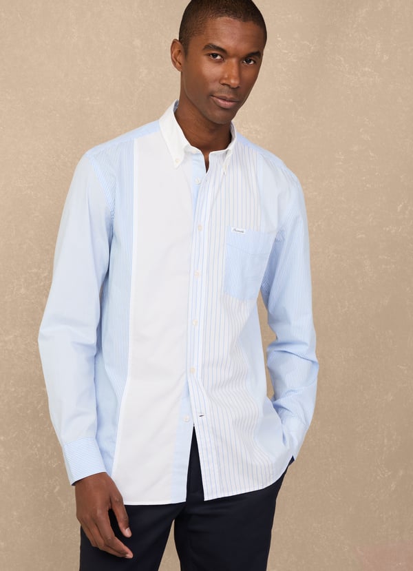 Façonnable camisa popelín rayas fit regular