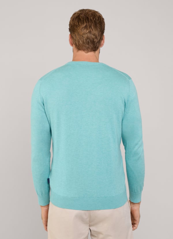 Façonnable jersey cuello redondo pájaro bordado Grandes ahorros