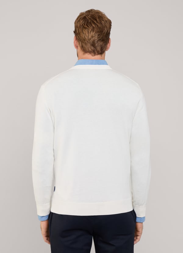 Façonnable jersey cuello redondo pájaro bordado Precio ultrabajo