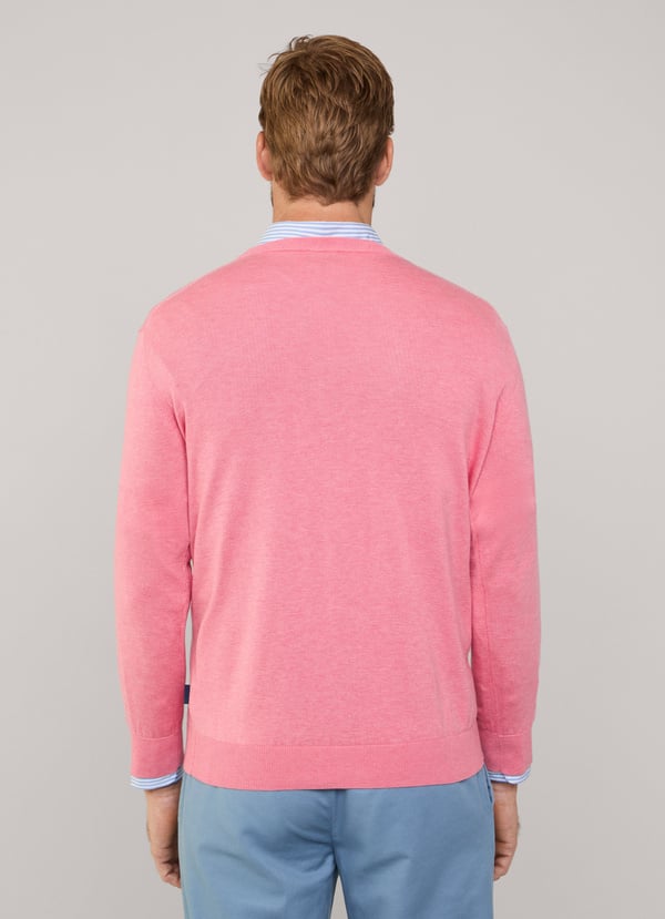 Façonnable jersey cuello redondo pájaro bordado Outlet online