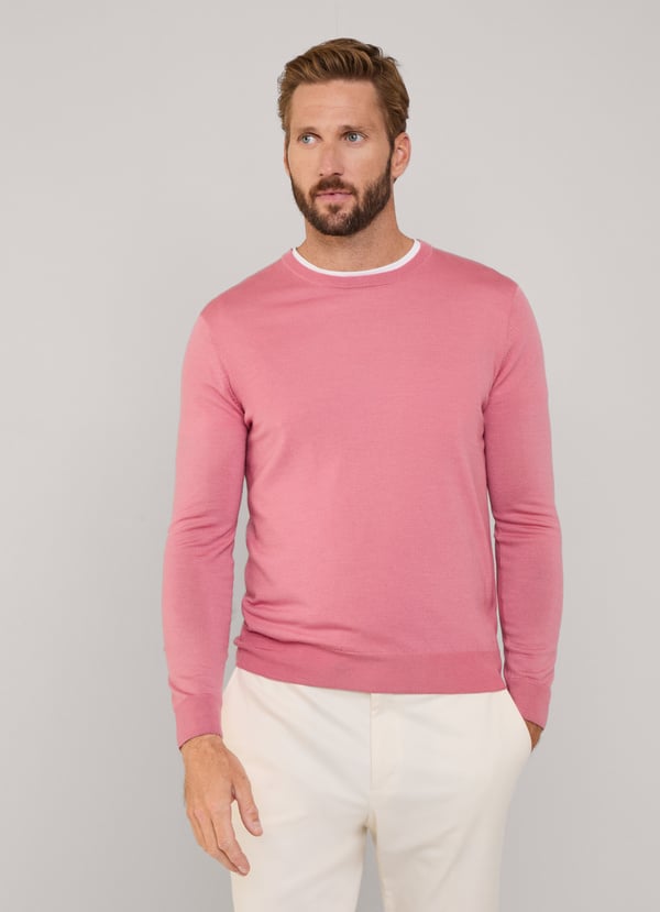 Façonnable jersey cuello redondo lana merino Rebajas baratas