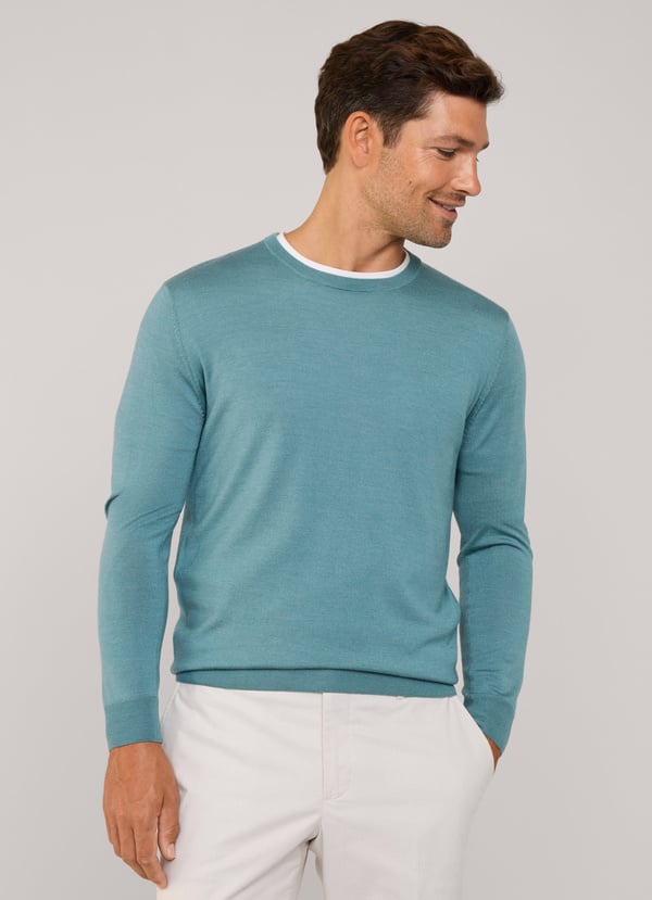 Façonnable jersey cuello redondo lana merino Rebajas de fábrica