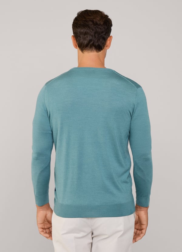 Façonnable jersey cuello redondo lana merino Rebajas de fábrica