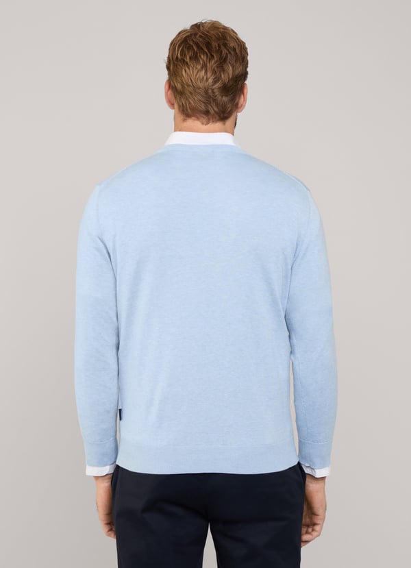 Façonnable jersey cuello redondo pájaro bordado Los más vendidos
