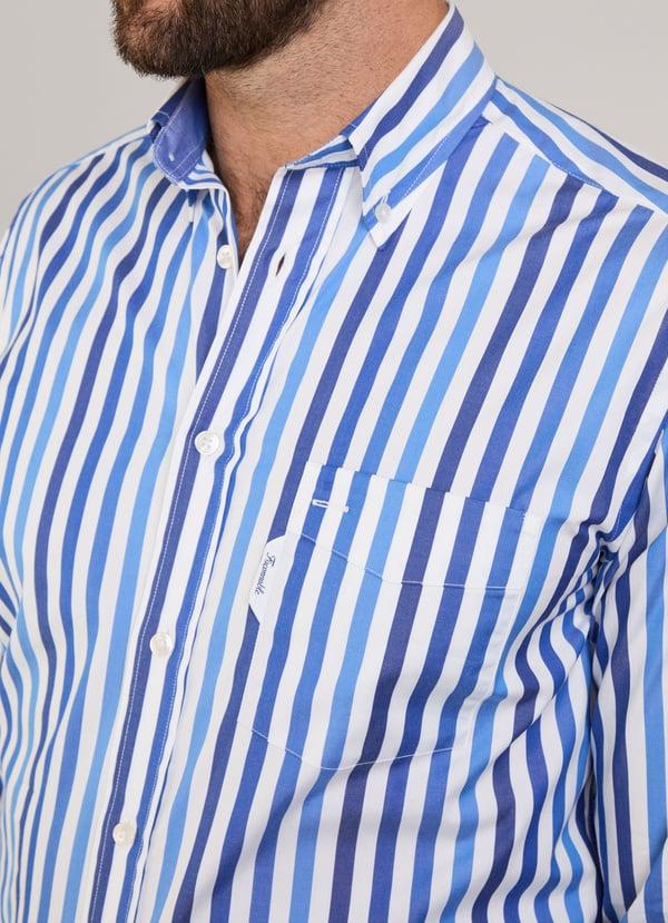 Façonnable camisa popelín rayas toldo fit regular Últimos 3 días
