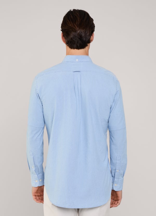 Façonnable camisa chambray rayas finas fit regular Último día