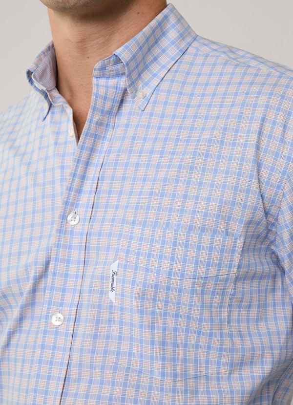 Façonnable camisa popelín cuadros tartán fit regular Precio de fábrica