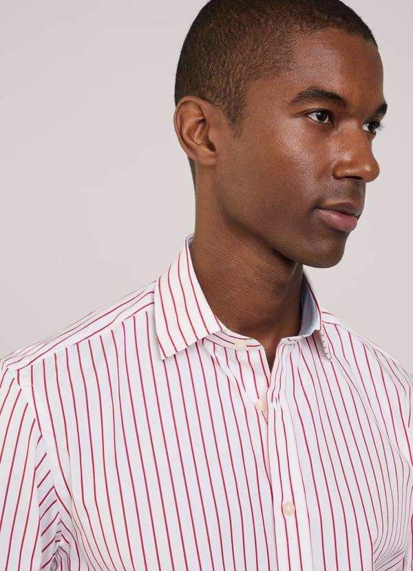 Façonnable camisa popelín rayas finas fit regular Oferta especial de fábrica