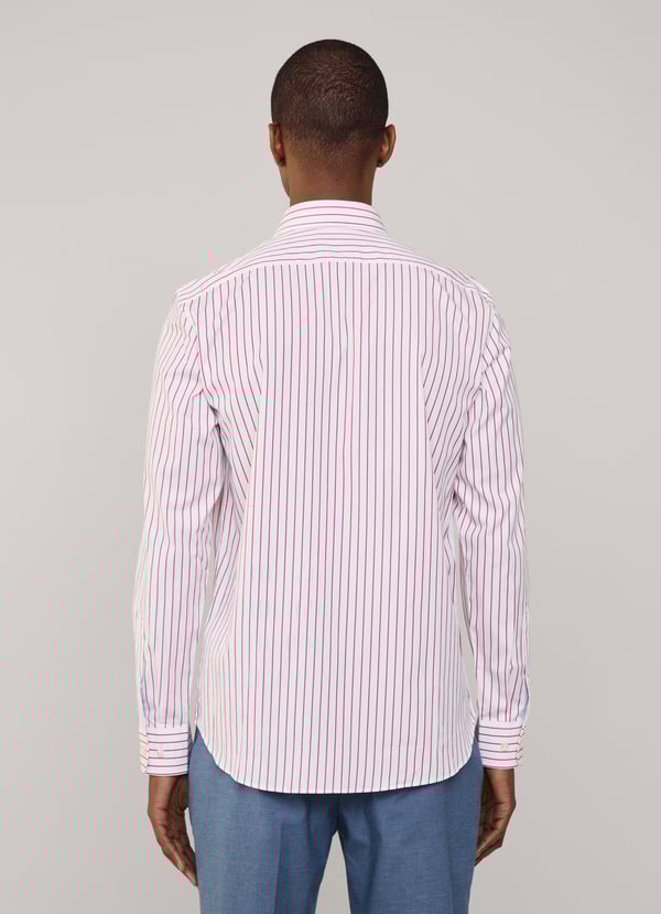 Façonnable camisa popelín rayas finas fit regular Oferta especial de fábrica