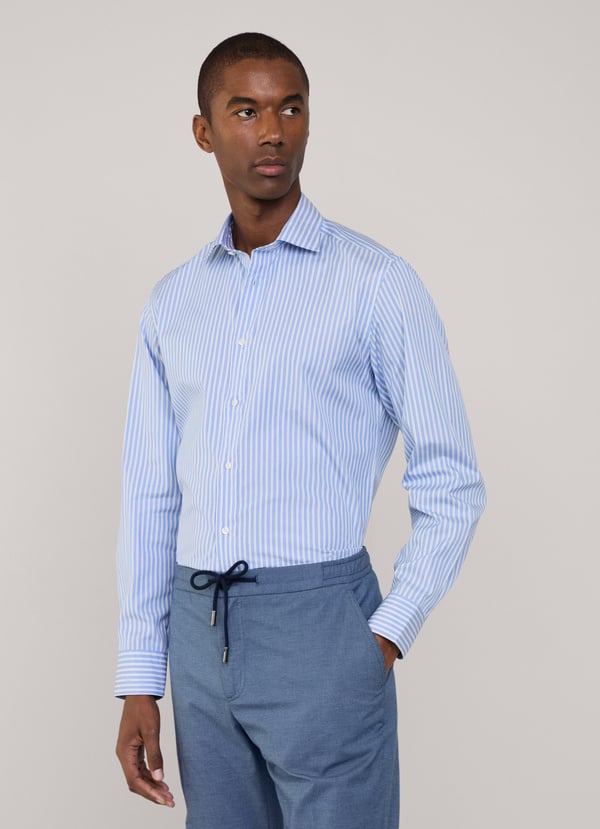 Façonnable camisa fil a fil rayas fit regular Solo queda un día