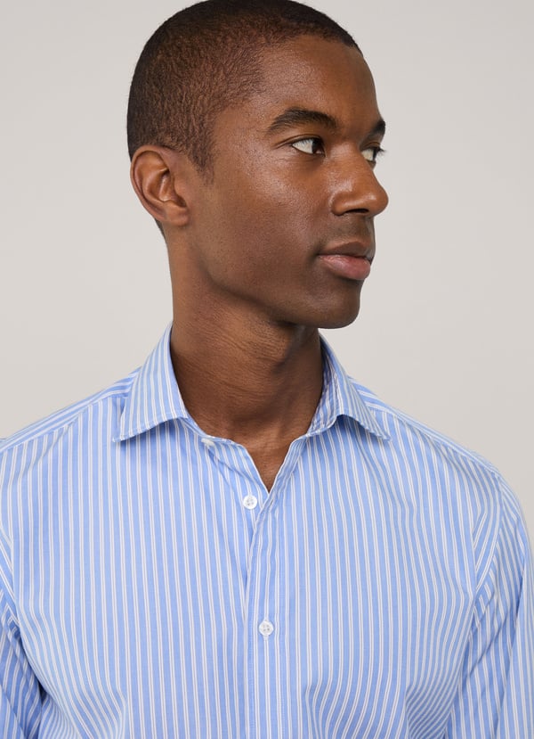 Façonnable camisa fil a fil rayas fit regular Solo queda un día