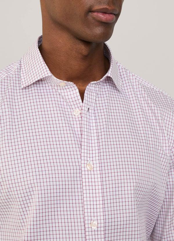Façonnable camisa popelín cuadros ventana fit regular Envío internacional gratuito